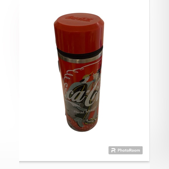 Coca-Cola magic Other - Coca-Cola REAL MAGIC Collectible 8.5" Metal Water Bottle Flask Elite Autogrill